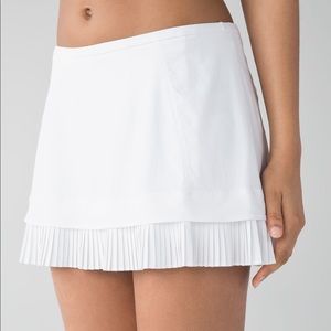 White Lululemon Tennis Skirt